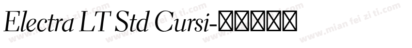 Electra LT Std Cursi字体转换